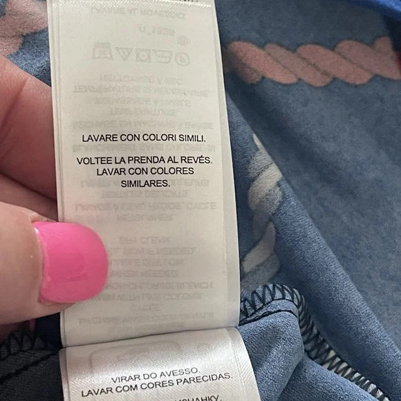 NWT Lauren Ralph Lauren Women's Rope-nPrint Surplice Jersey Dress - Picture 14 of 14